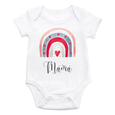 Body diseño "corazón arcoíris" para mamá