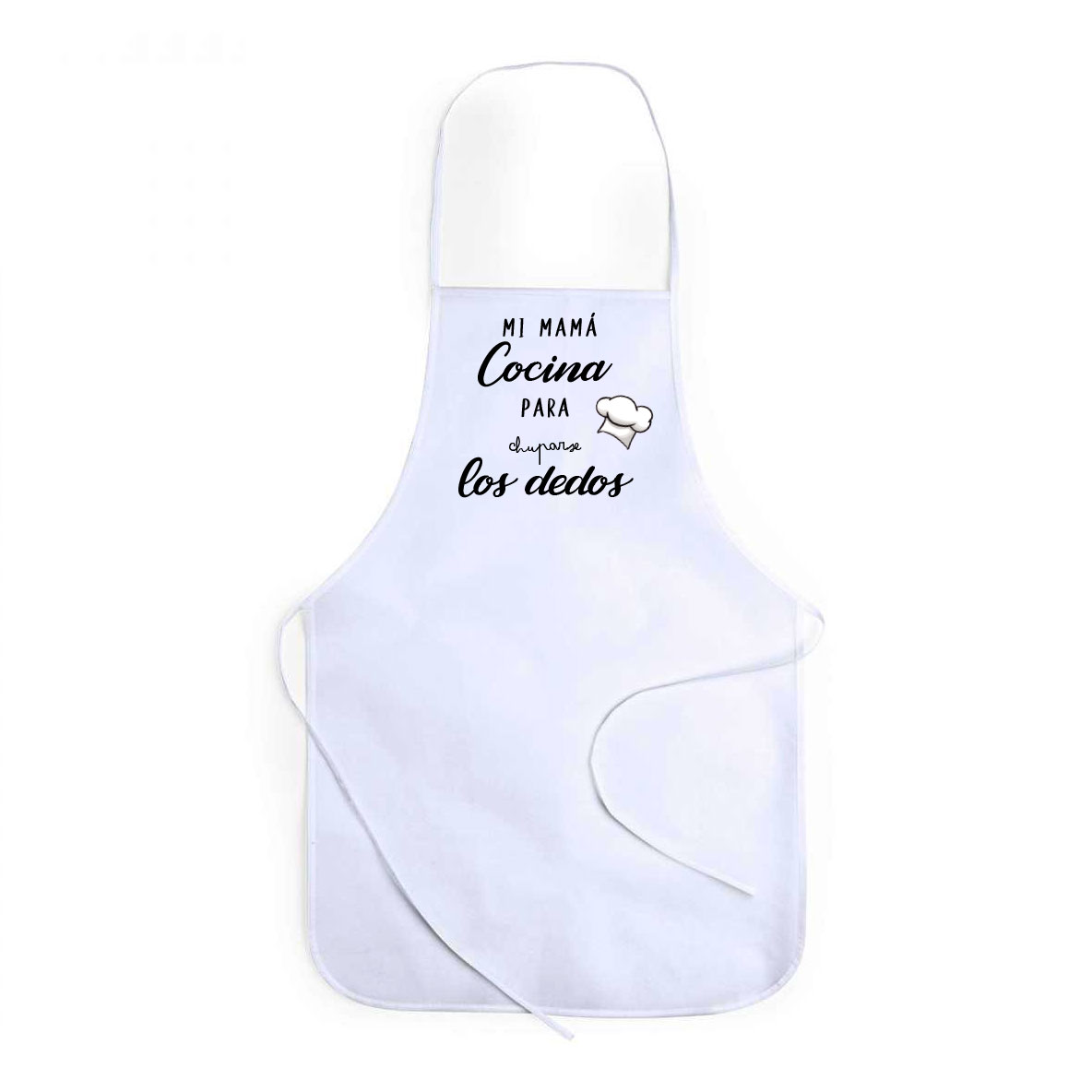 Delantal "Mi mamá cocina para chuparse los dedos"