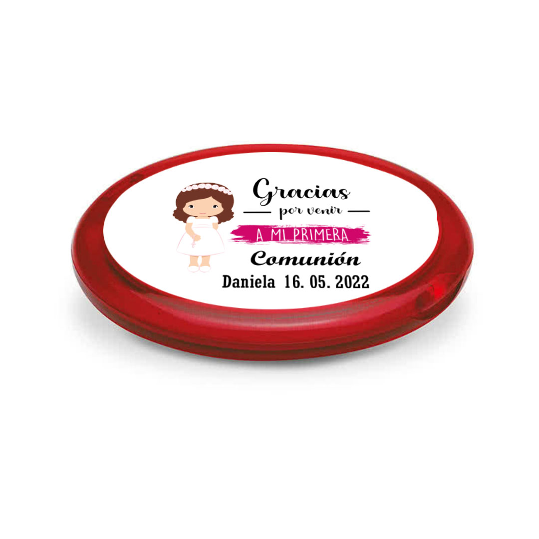 Espejo plegable con dos espejos detalle de Primera Comunión