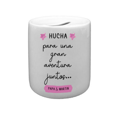 Hucha de cerámica "Para una gran aventura juntos"