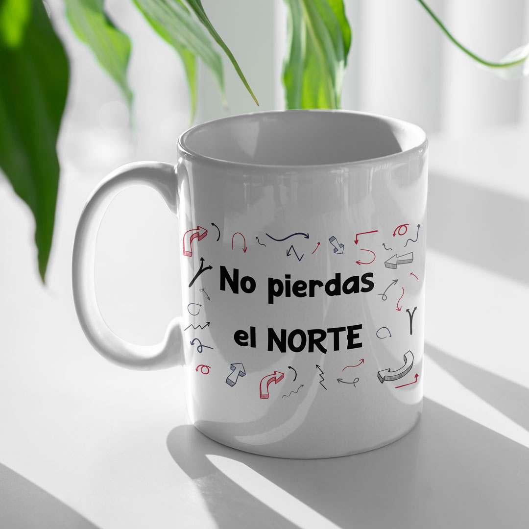 Taza "No pierdas el norte"