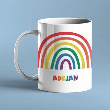 Taza Orgullo personalizada arcoíris