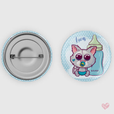 Chapa personalizada para bautizo de niño