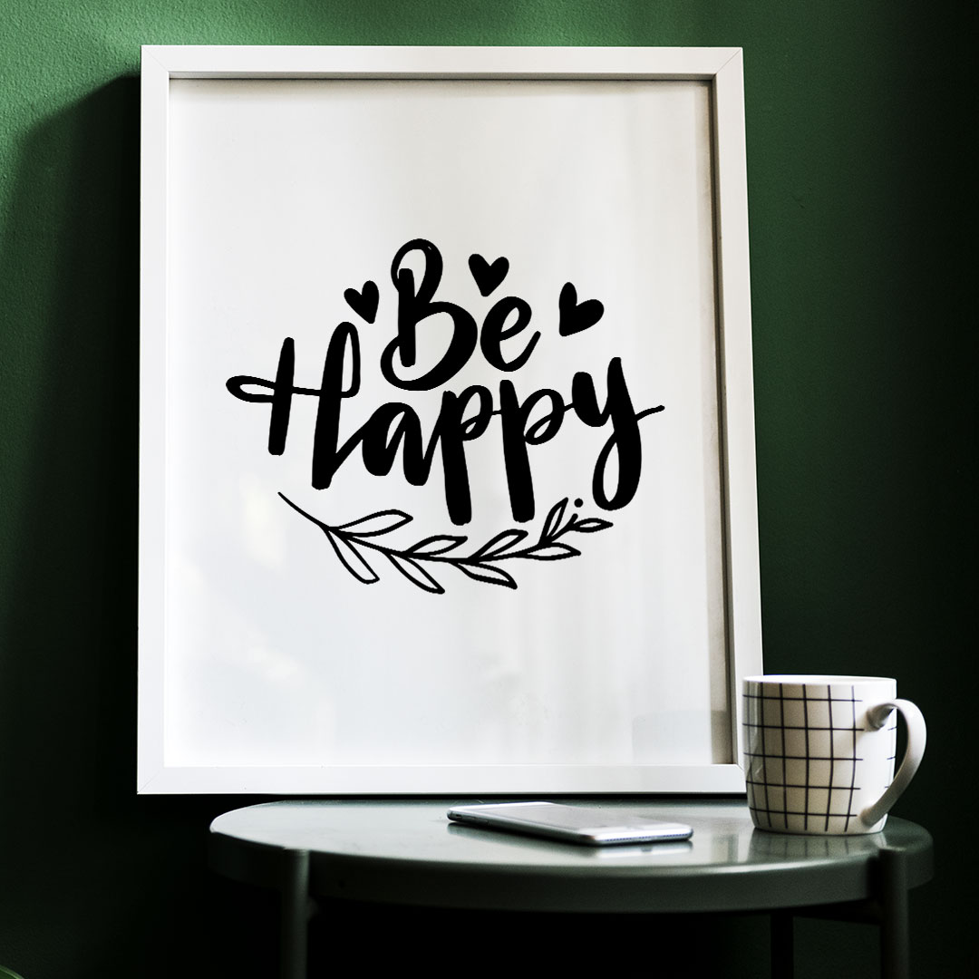Cuadro diseño "Be Happy"