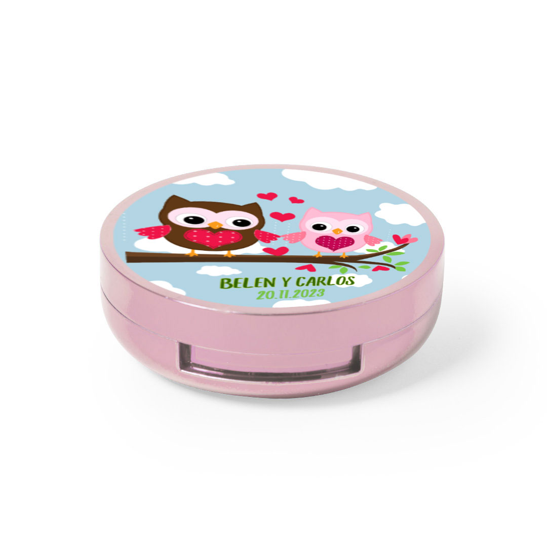 Bálsamo labial con espejo detalle de Primera Comunión modelo Buhos