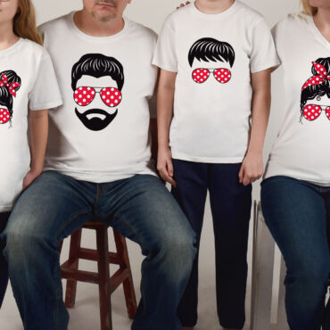 Pack camisetas Familia Rockabilly