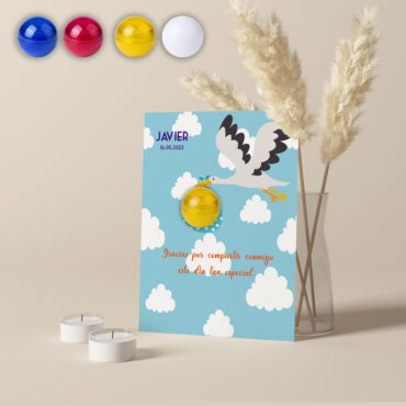 Labiales personalizados para bautizo de niños