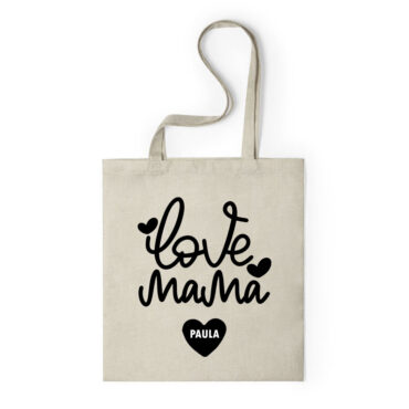 Bolsa con nombre personalizado modelo "Love Mamá"