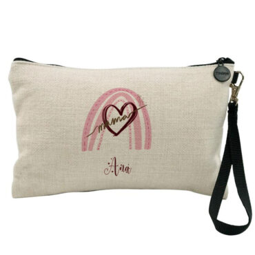 Neceser personalizado modelo "Arcoíris Rosa Mamá"