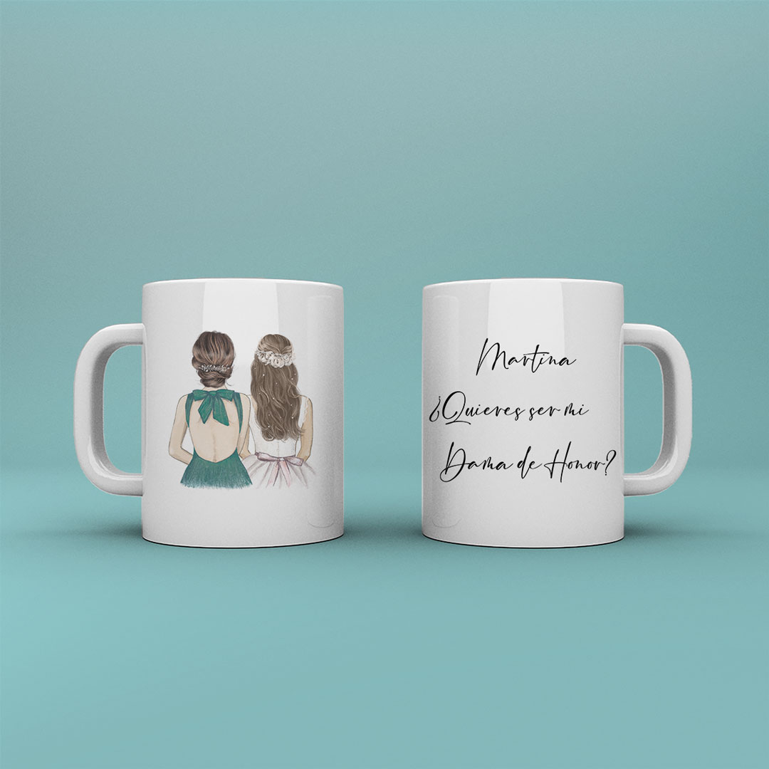 Taza personalizada ¿Quieres ser mi dama de honor?