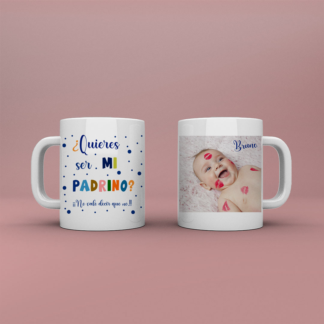 Taza Personalizada "¿Quieres ser mi padrino?"