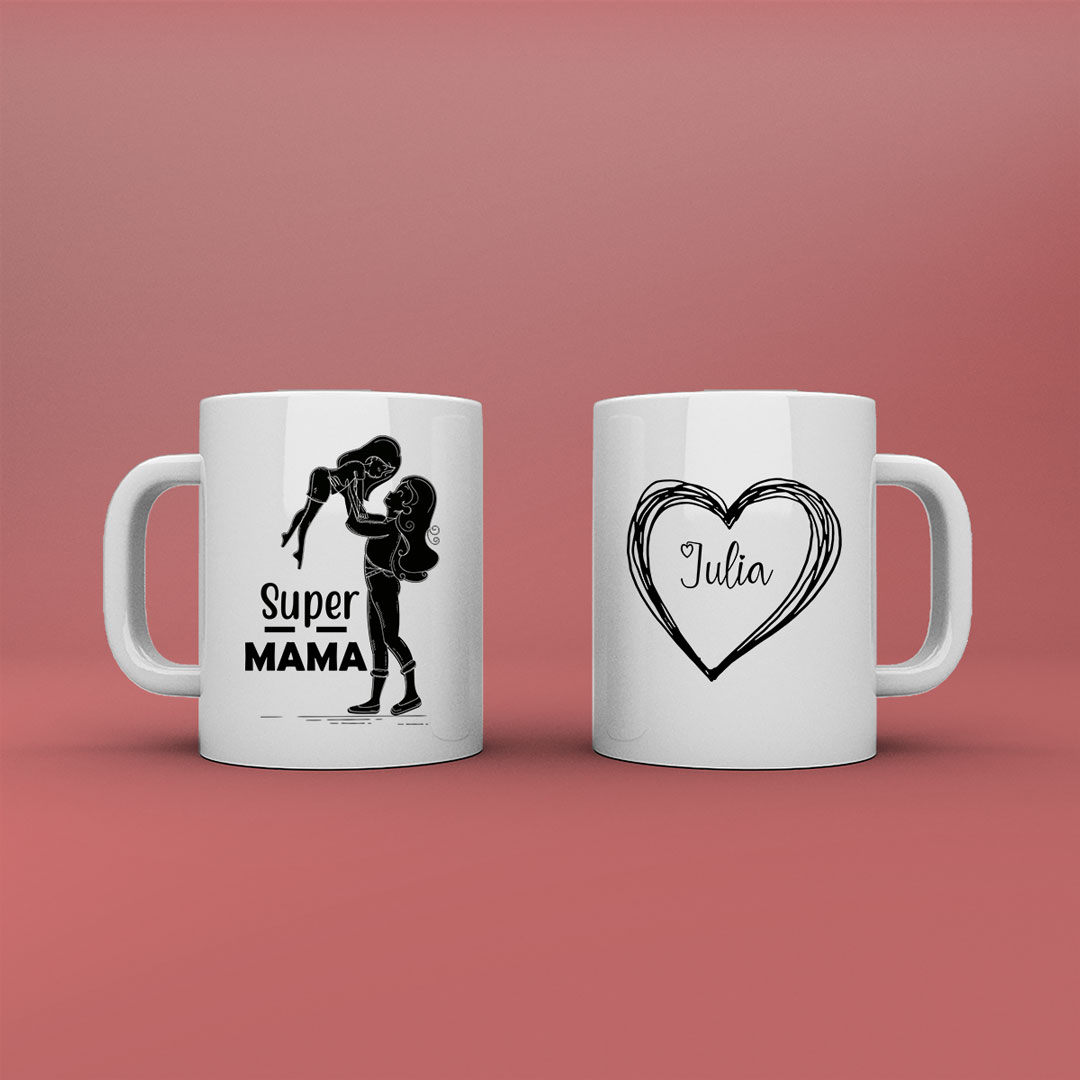 Taza personalizada "SuperMamá"
