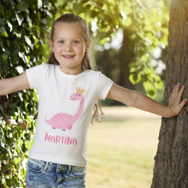 Camiseta personalizada Pink Dino