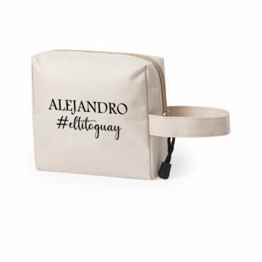 Neceser beige personalizado "El tito guay"