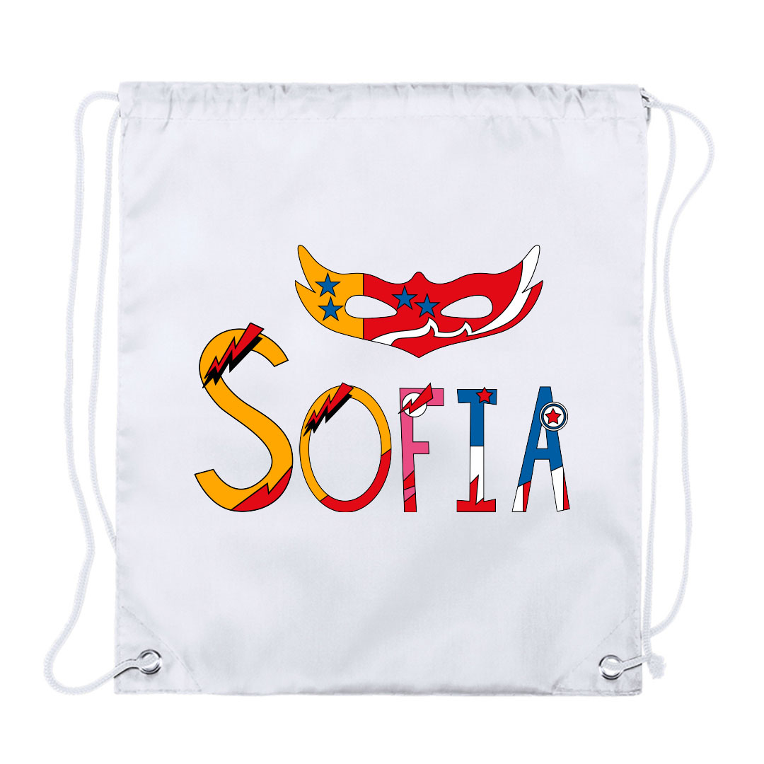 Mochila para niño personalizada modelo “Máscara girl"
