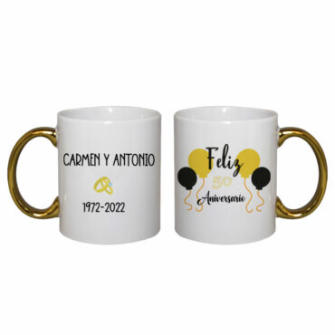 Taza personalizada “Aniversario Bodas de Oro”