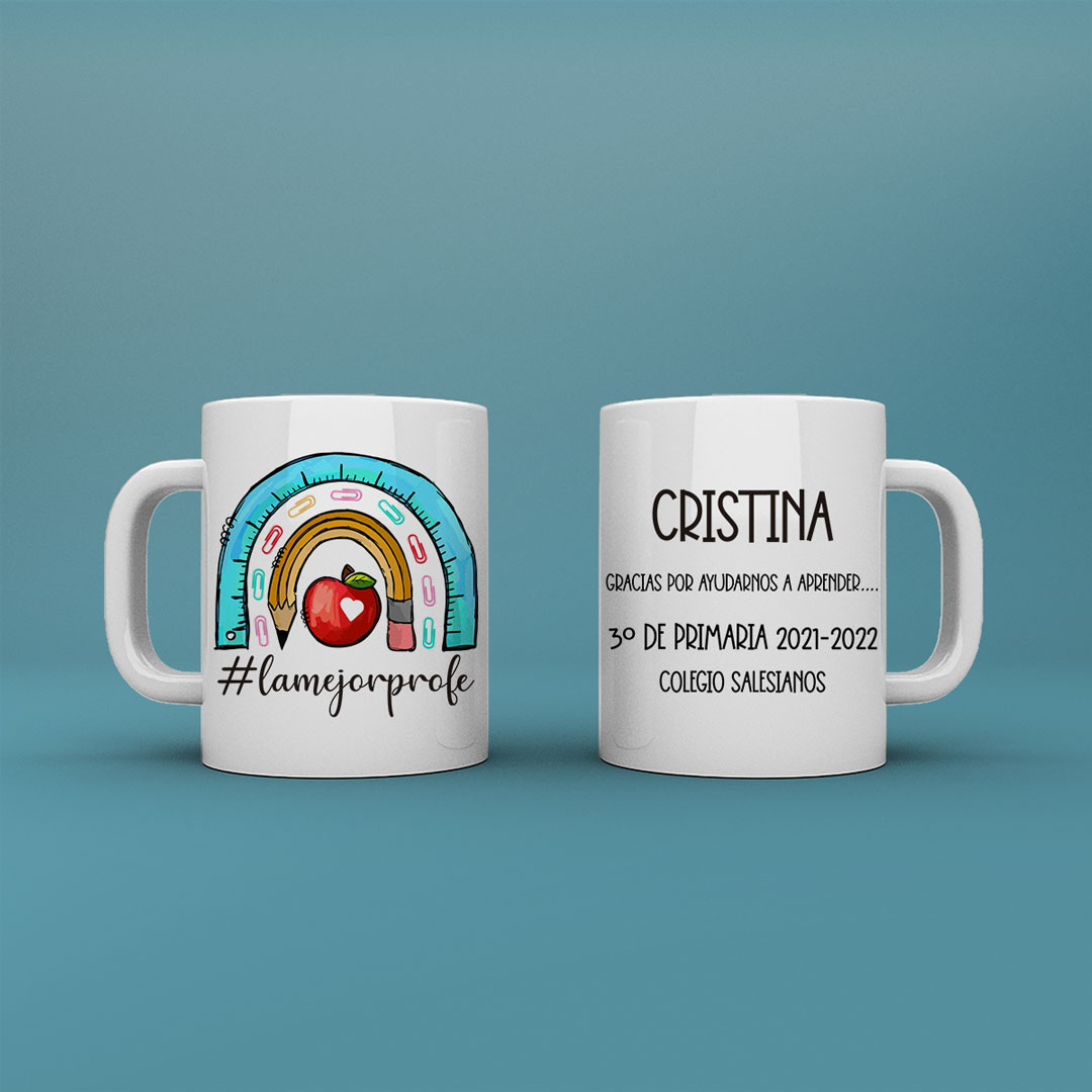 Taza personalizada "El/La mejor profe"