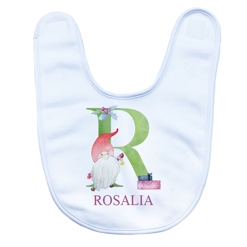 Babero navideño personalizado modelo “Duende de la Navidad”