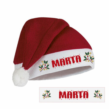 Gorro de Papa Noel personalizado para adultos