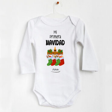 Body navideño personalizado “Calcetines de Navidad”