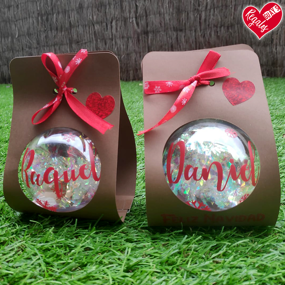 Bolas de Navidad Personalizadas transparentes