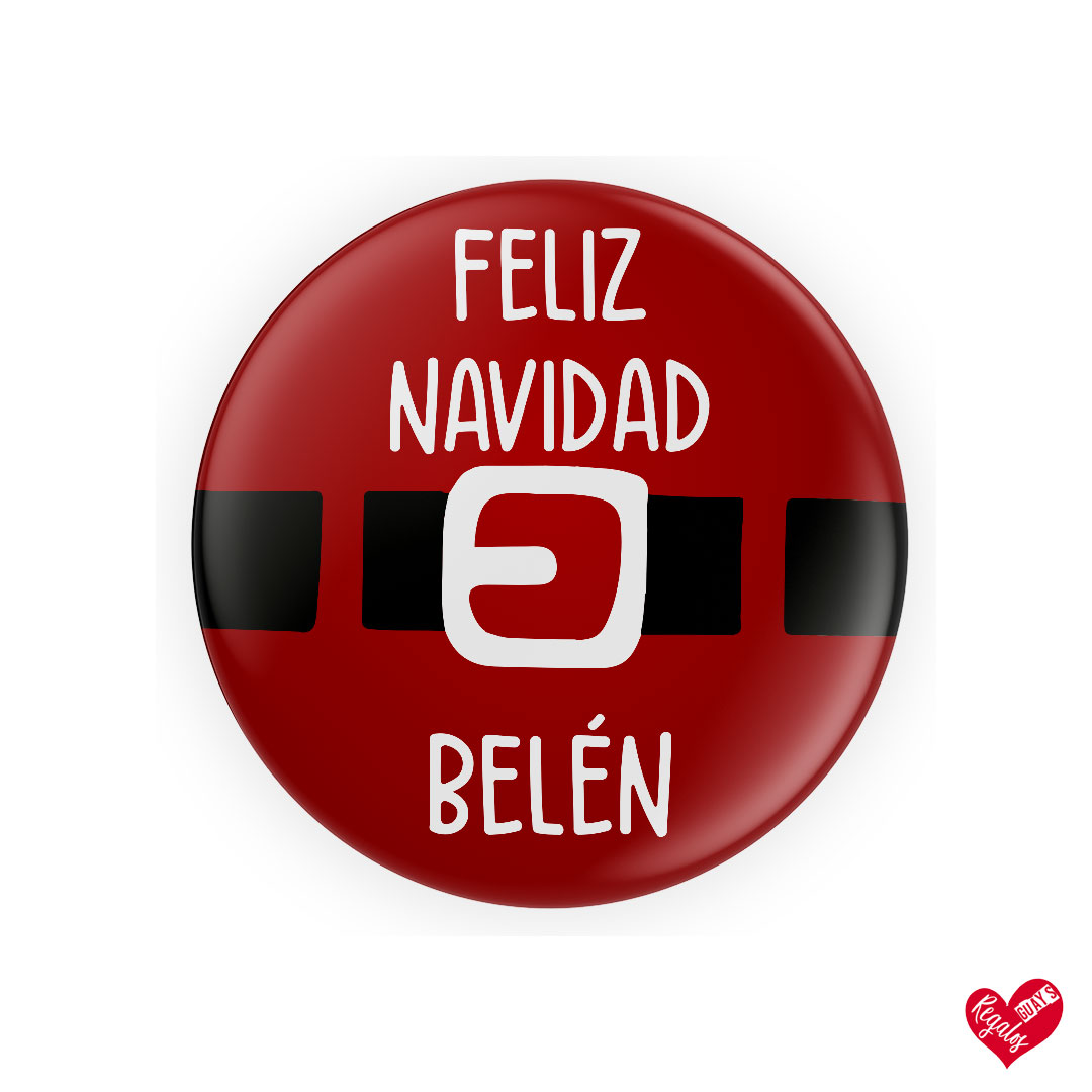 Chapa personalizada "Feliz Navidad" - Imagen 2
