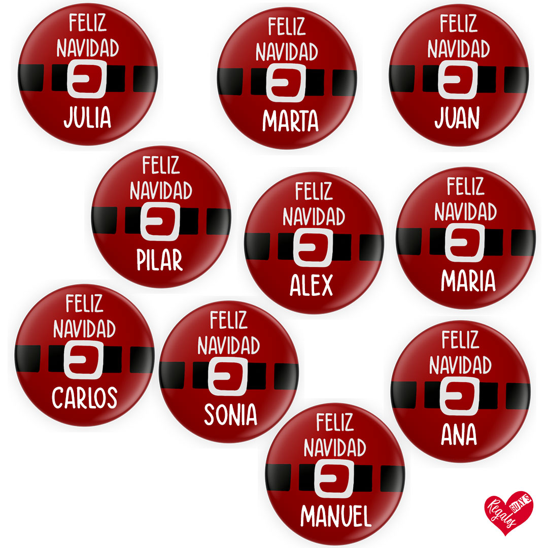 Chapa personalizada "Feliz Navidad" - Imagen 3