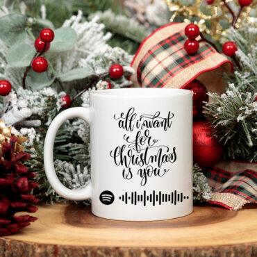 Taza "All I want for Christmas is you" + Spotify