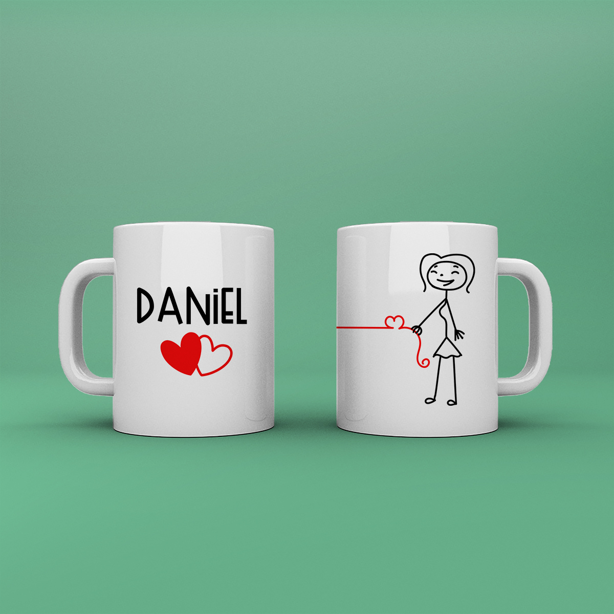 Tazas personalizadas DUO "Hilo de amor"