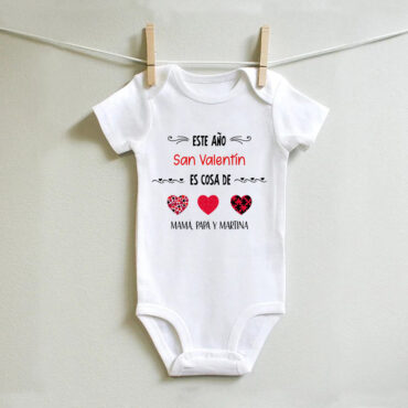 Body personalizado “Este año San Valentín..."