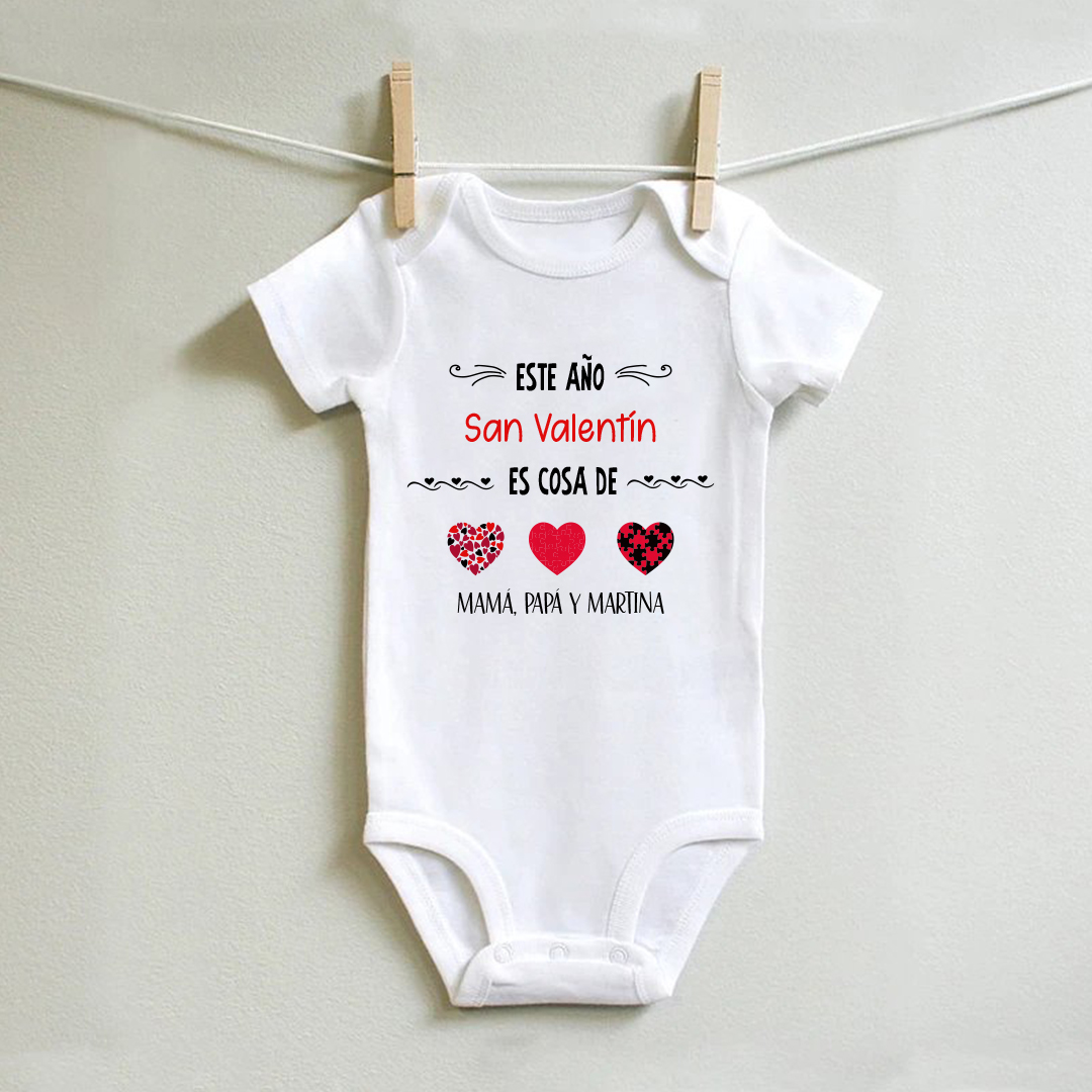 Body personalizado “Este año San Valentín..."