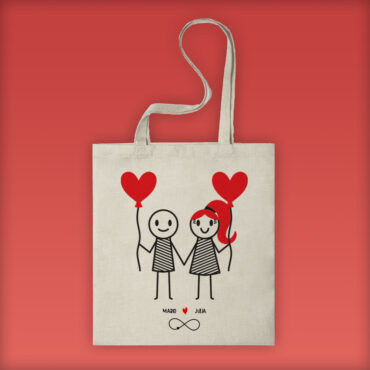 Bolsa personalizada "Amor infinito"