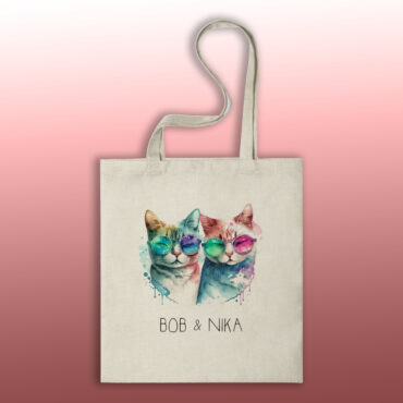 Bolsa personalizada "Mis gatos"