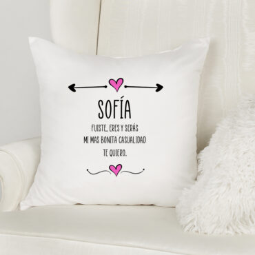 Cojín personalizado "Bonita casualidad"