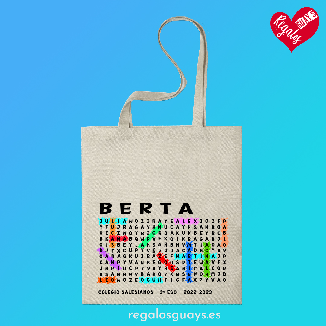 Bolsa "Sopa de letras para profesores"