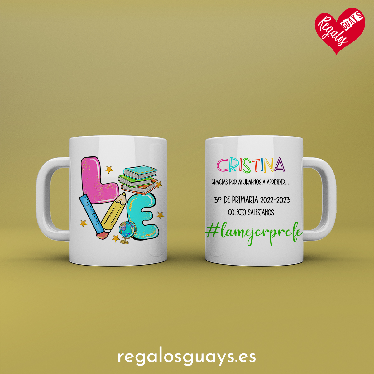Taza personalizada "La/El mejor Profe"