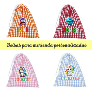 Bolsa de merienda personalizada
