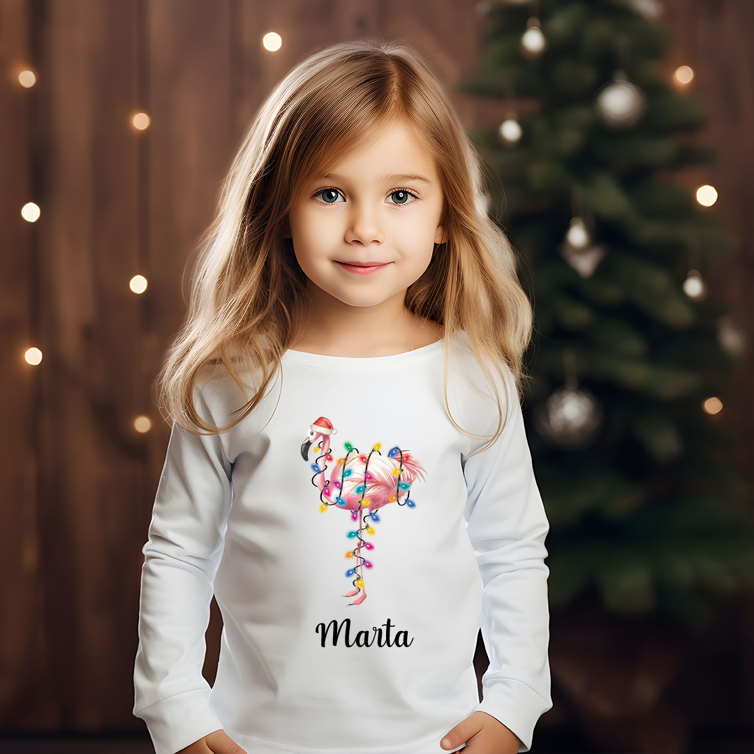 Camiseta personalizada "Flamenco Navideño"