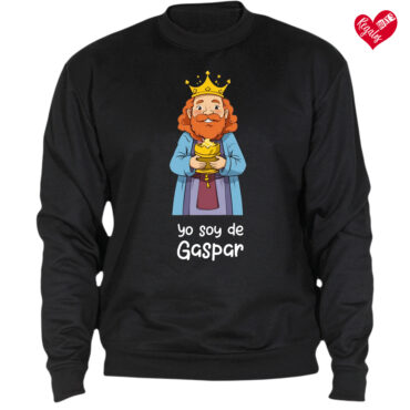 Sudadera negra "Yo soy de Gaspar" Modelo 2