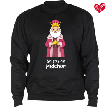 Sudadera negra "Yo soy de Melchor" Modelo 2