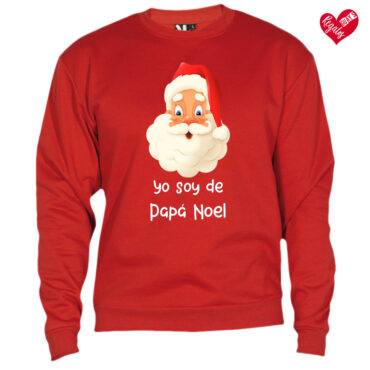 Sudadera roja "Yo soy de Papá Noel"