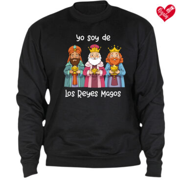 Sudadera negra "Yo soy de los Reyes Magos". Modelo 2