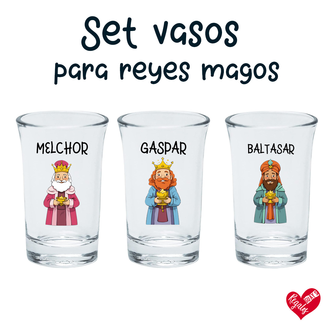 Pack de 3 Vasitos Reyes Magos
