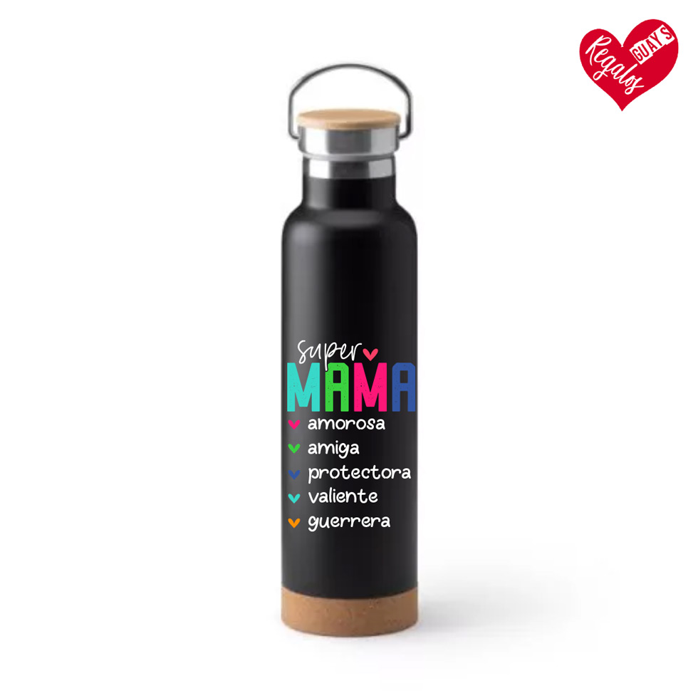 Bidón Térmico “Súper Mamá” – Amor, Fuerza y Sostenibilidad