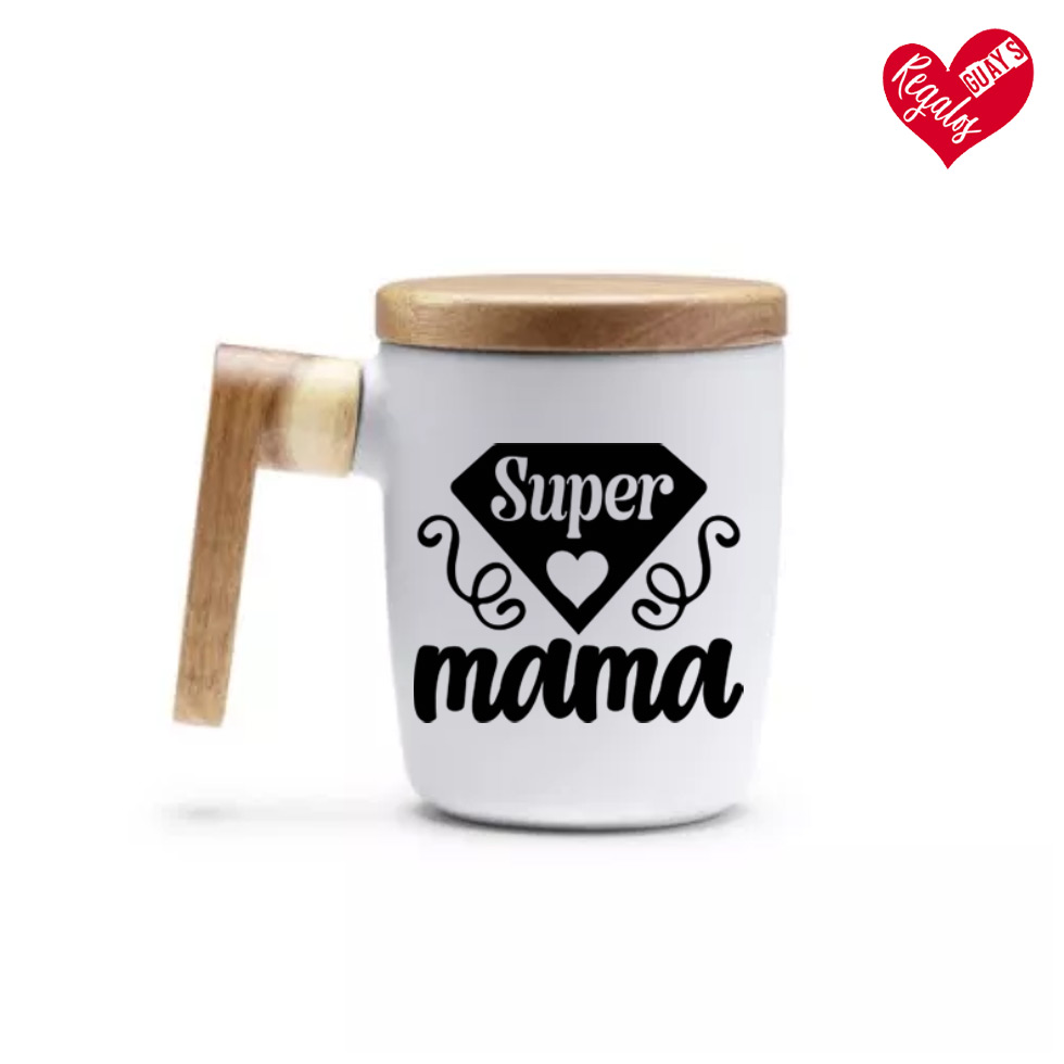 Taza Heroína “Super Mamá” – Edición Especial con Bambú