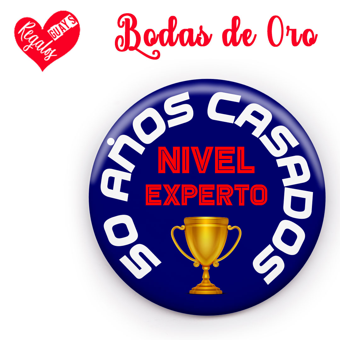 PACK 8 CHAPAS PARA BODAS DE ORO - Imagen 9