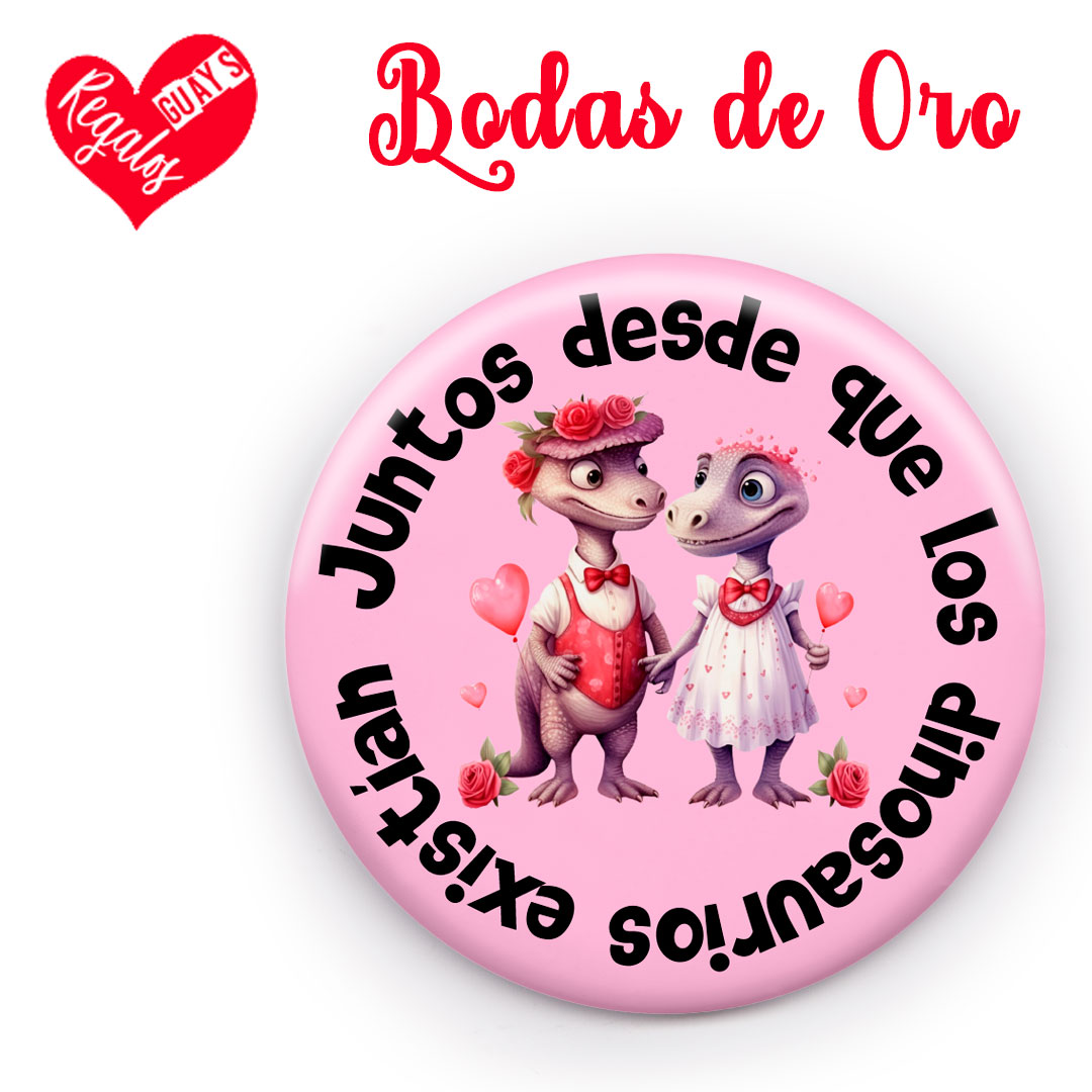 PACK 8 CHAPAS PARA BODAS DE ORO - Imagen 7